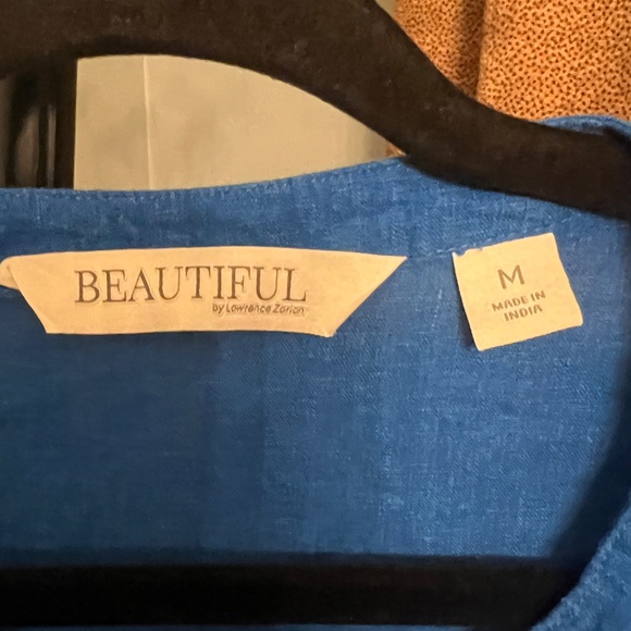 Beautiful by lower c’è zeroion Blue Embroidered Tunic Top medium - Picture 3 of 6